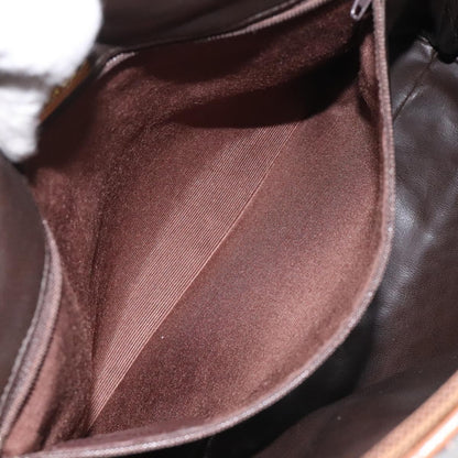 Bally Vintage Handbag Quilted Leather, Brown, Leather, Handbag
