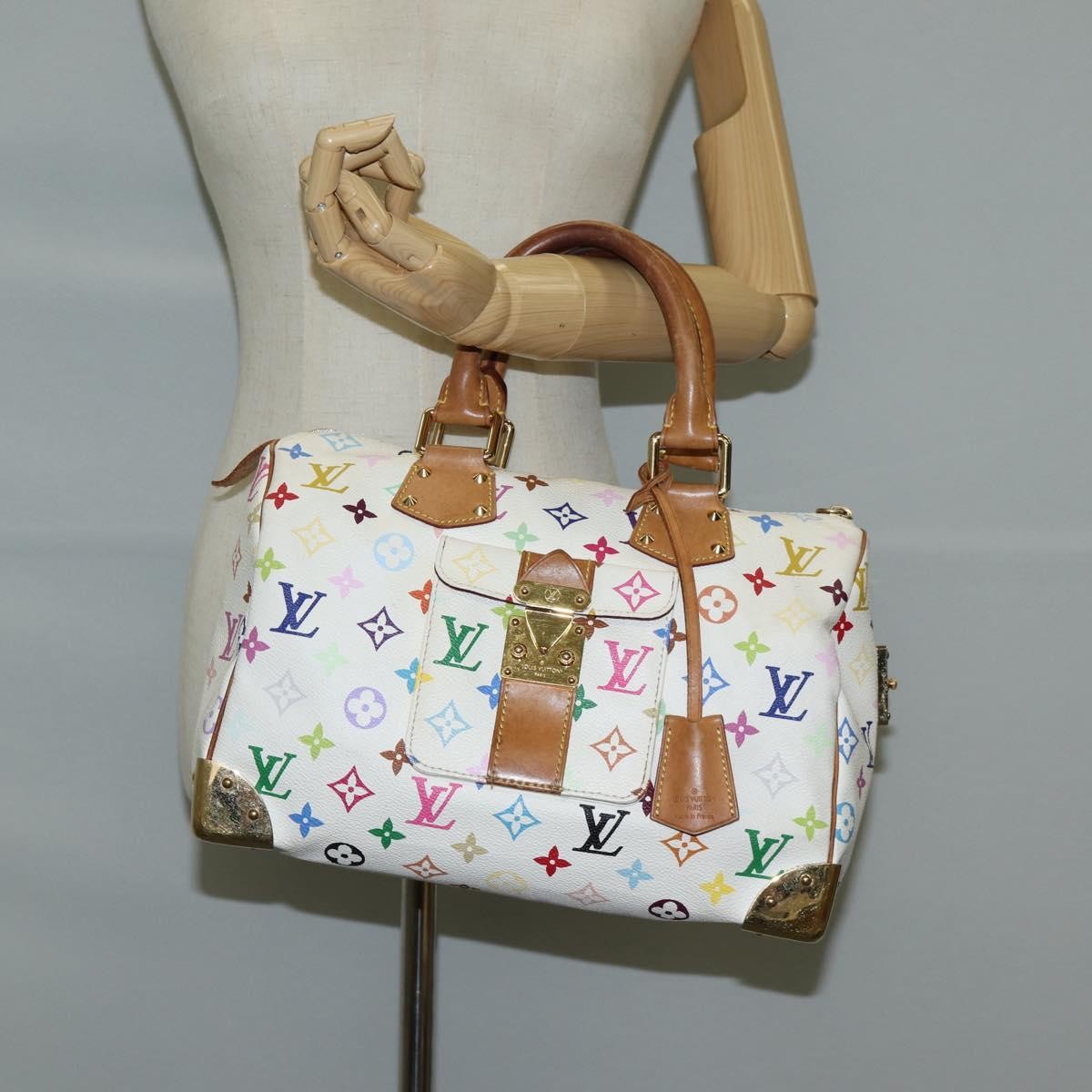Louis Vuitton Speedy Handbag Monogram Multicolor, MULTICOLOUR, CANVAS, Handbag