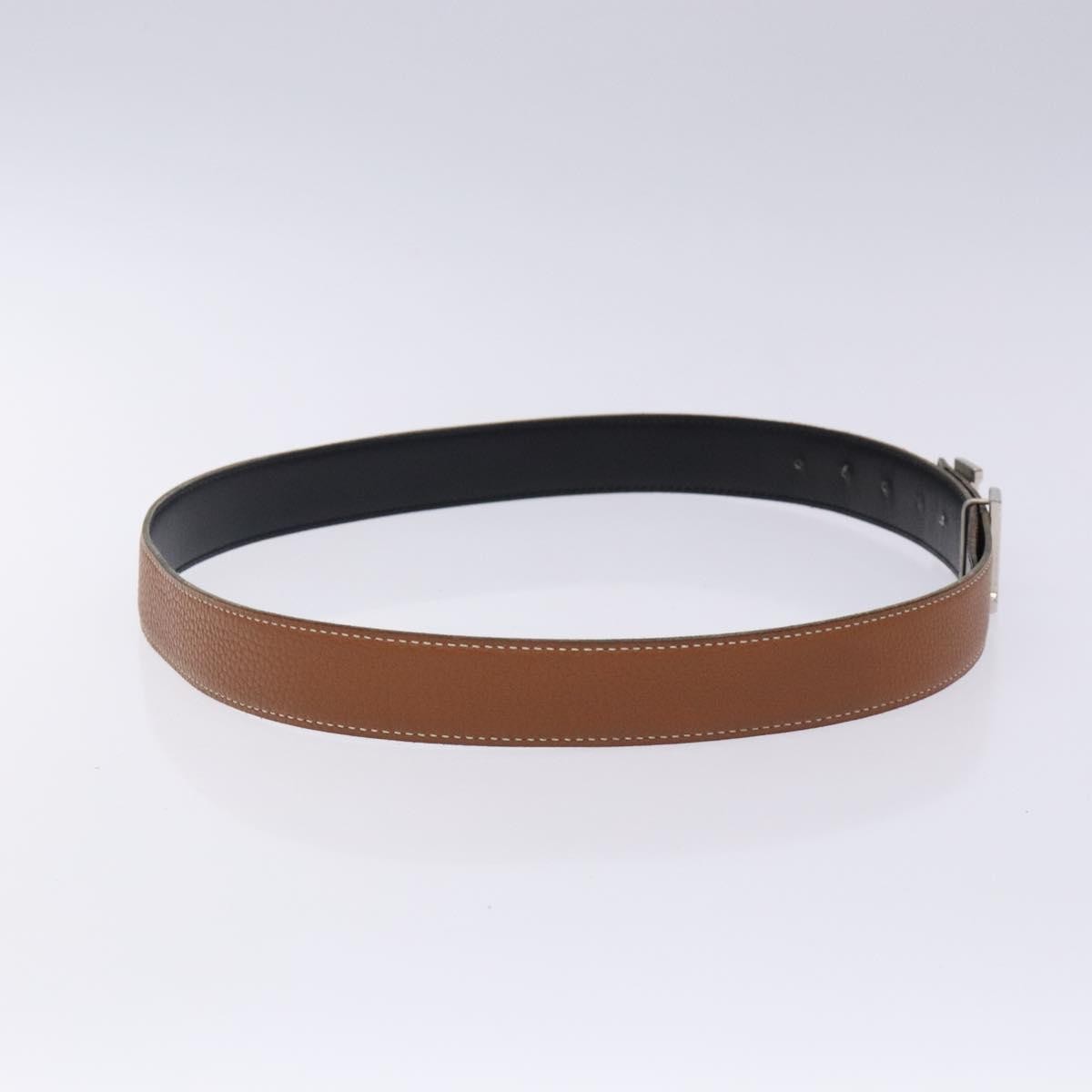 Hermes Constance Belt Leather, BROWN, LEATHER, Belts