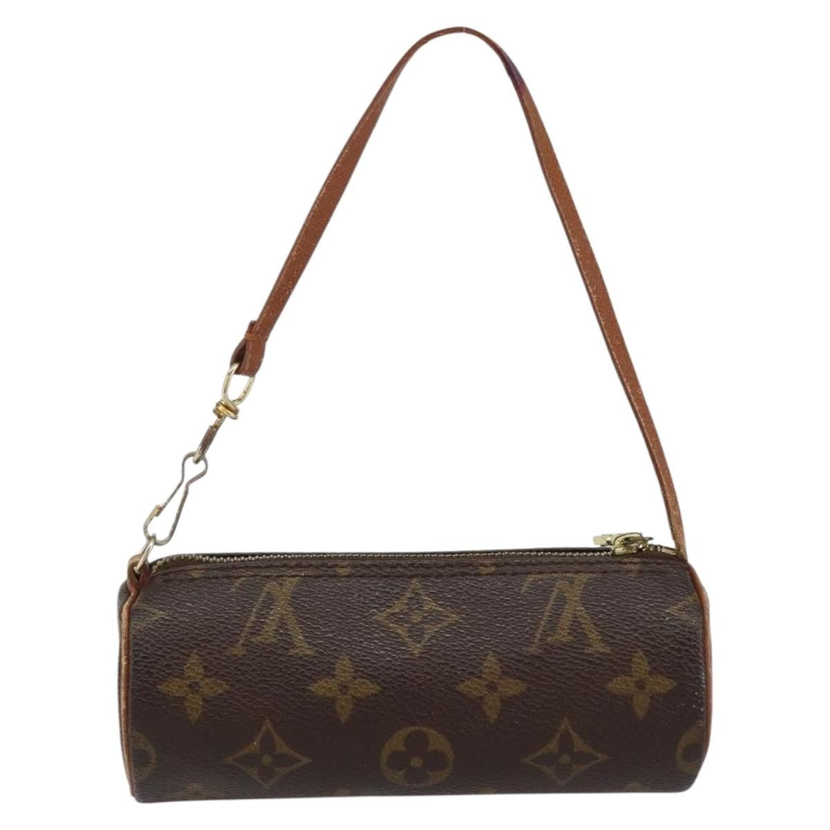 Louis Vuitton Papillon Pochette Monogram Canvas, BROWN, CANVAS, Clutche & pouche
