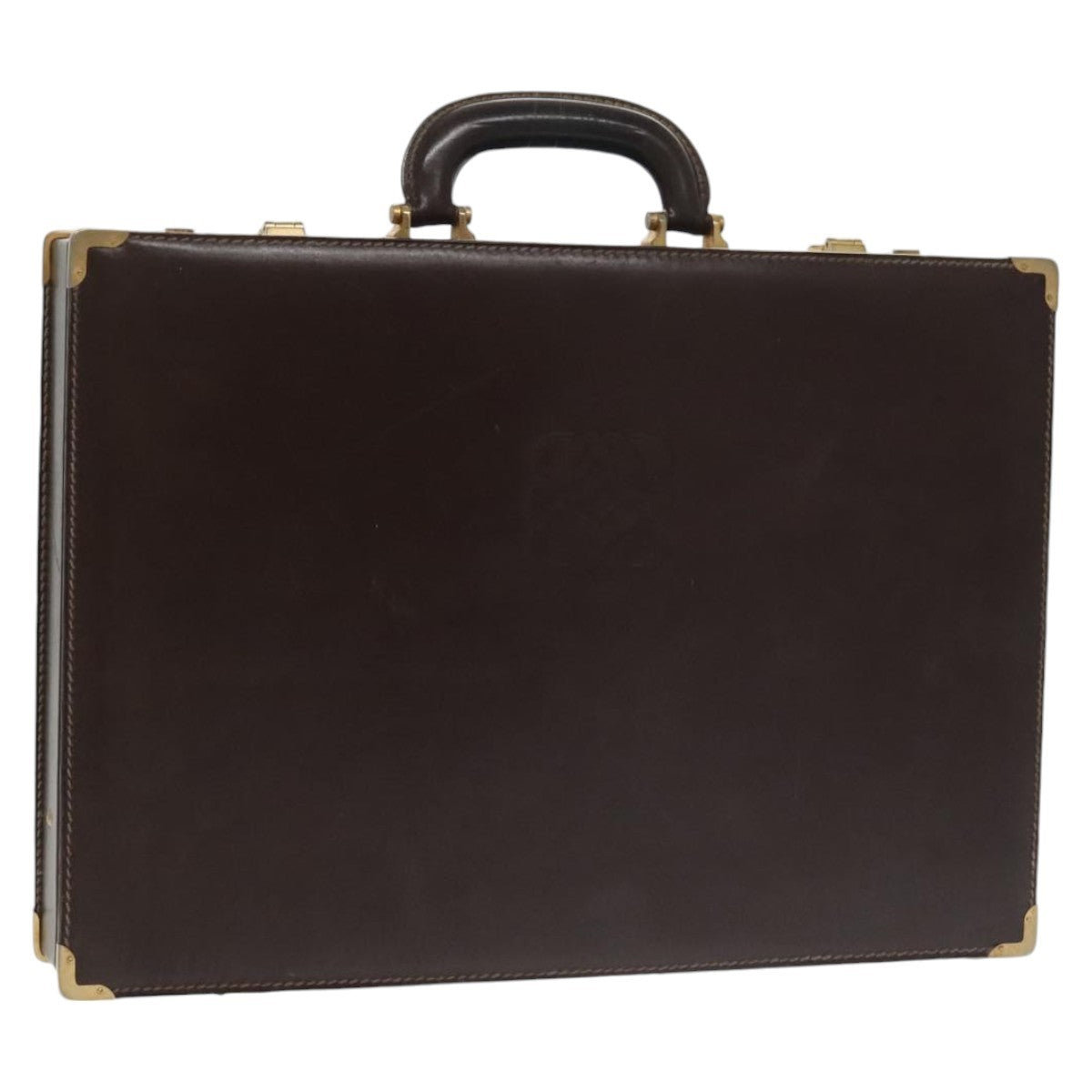 Loewe Anagram Business Leather, BROWN, LEATHER, Briefcase