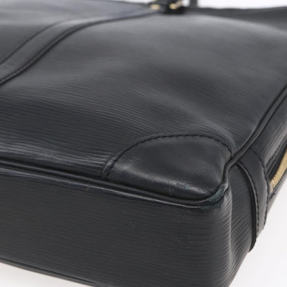 Louis Vuitton Porte Documents Voyage Epi Leather, BLACK, LEATHER, Briefcase