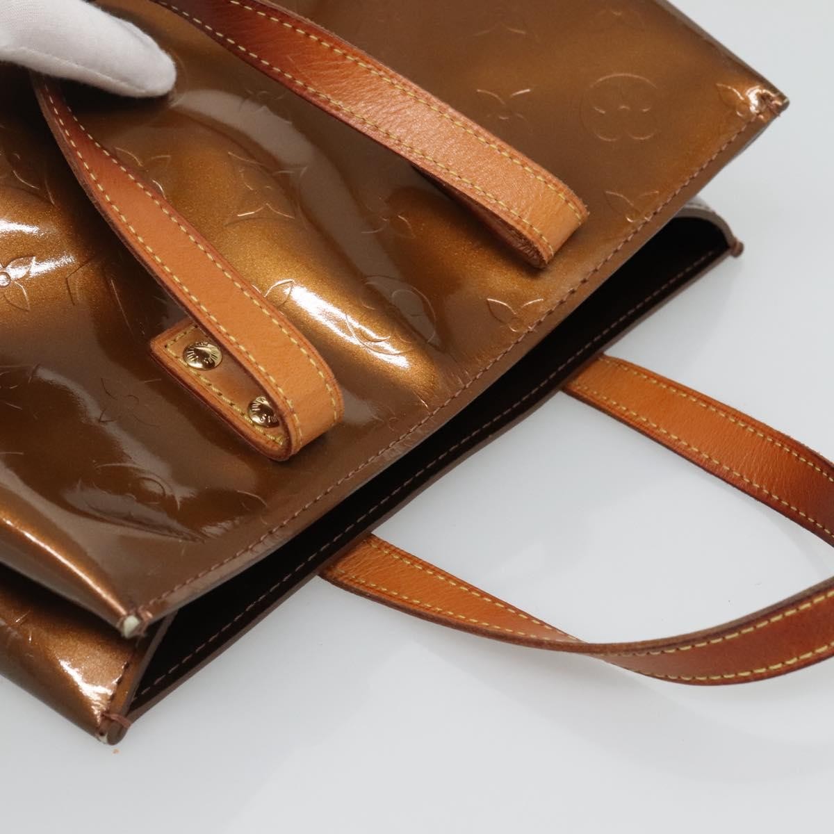 Louis Vuitton Reade Handbag Monogram Vernis, BROWN, PATENT_LEATHER, Handbag