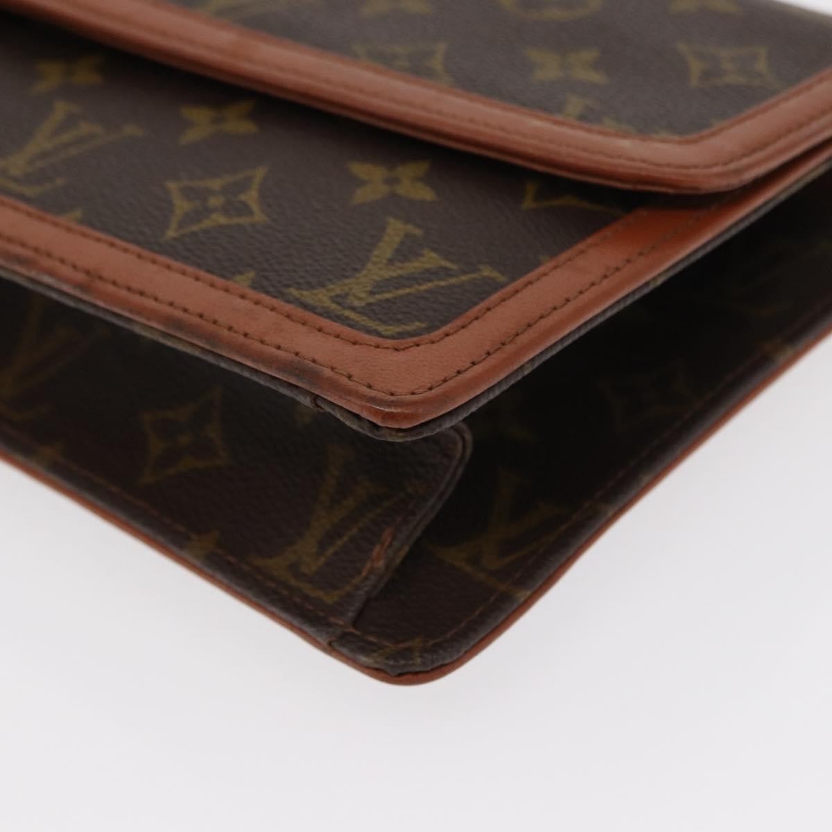 Louis Vuitton Dame Pochette Monogram Canvas, BROWN, CANVAS, Clutche & pouche