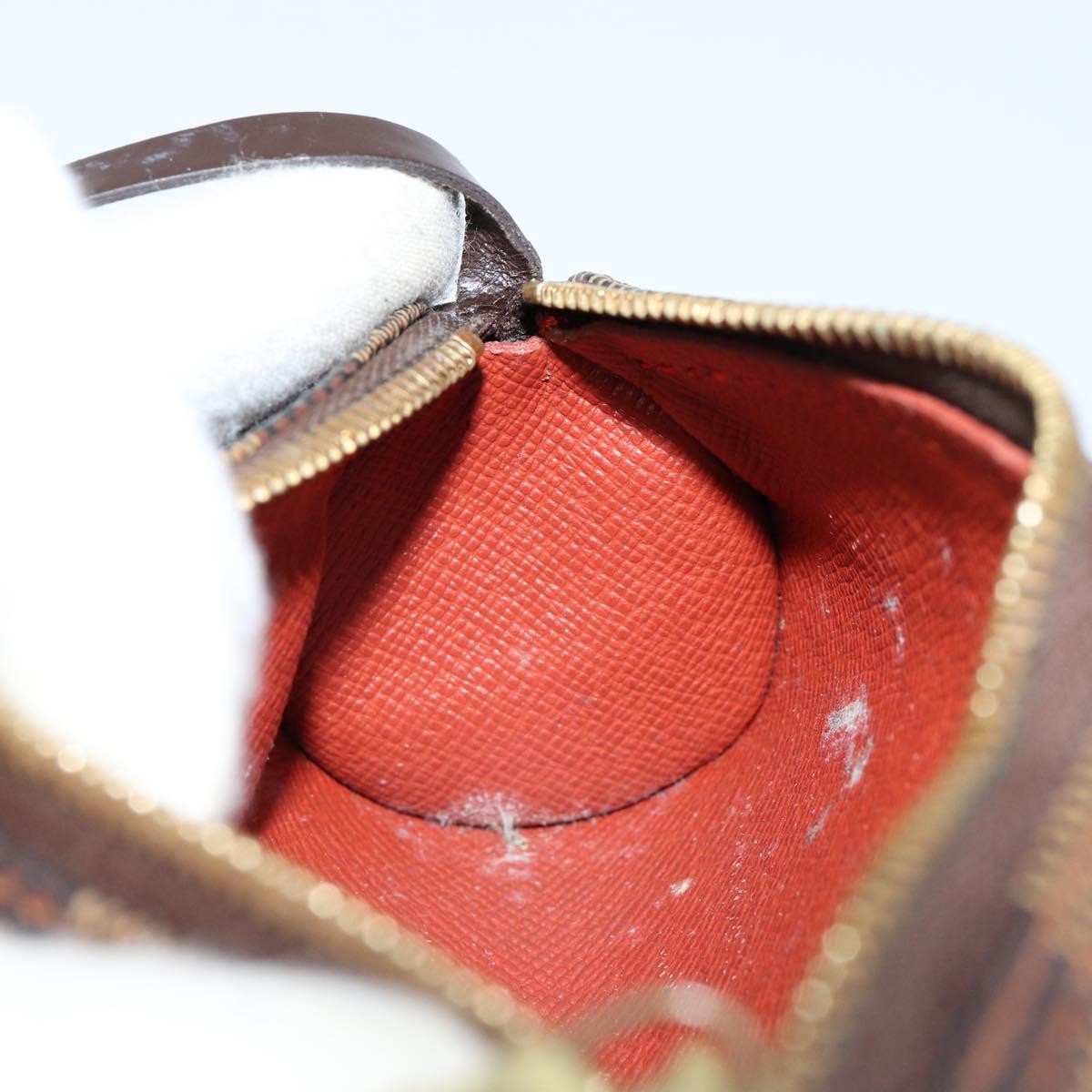 Louis Vuitton Papillon Pochette Damier, BROWN, CANVAS, Clutche & pouche