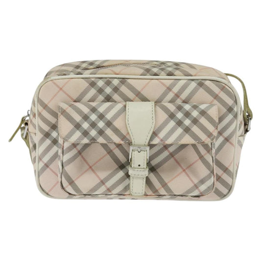 Burberry Nova Check Blue Label Canvas, BEIGE, CANVAS, Shoulder bag