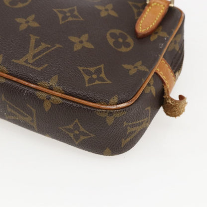 Louis Vuitton Pochette Marly Bandouliere Bag Monogram Canvas, BROWN, CANVAS, Clutche & pouche