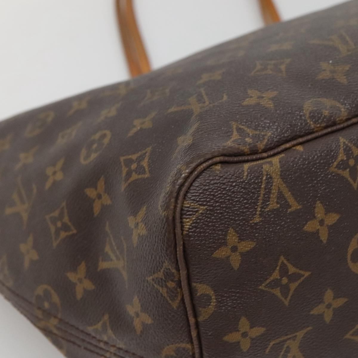 Louis Vuitton Neverfull Tote Monogram Canvas, BROWN, CANVAS, Tote bag