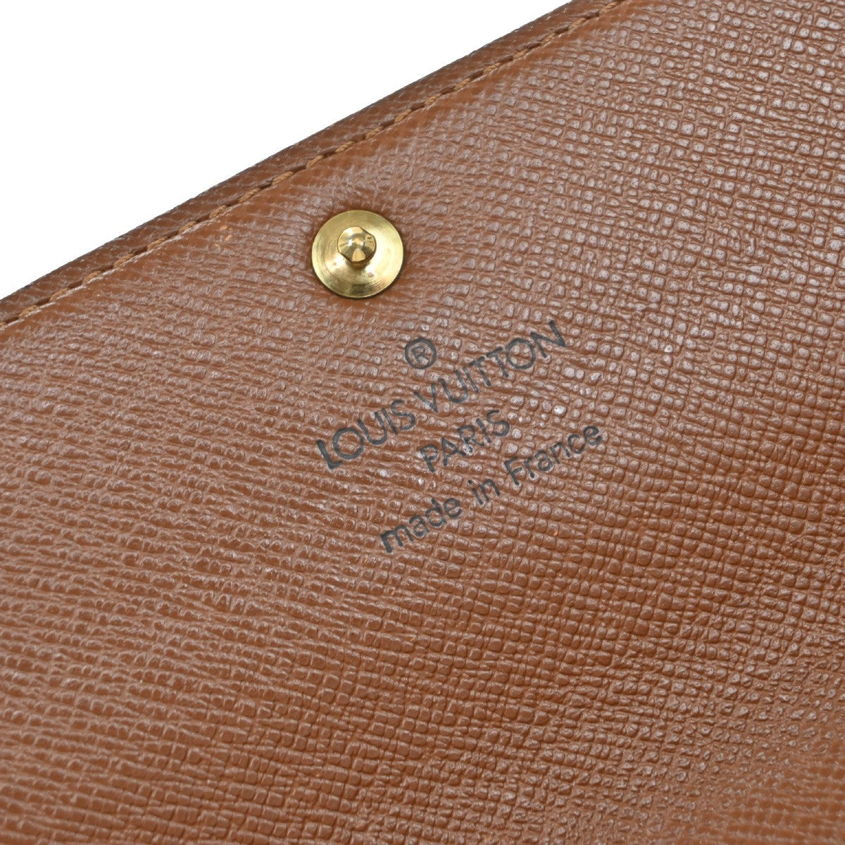 Louis Vuitton Vintage Sarah Wallet Monogram Canvas, BROWN, LEATHER, Wallets