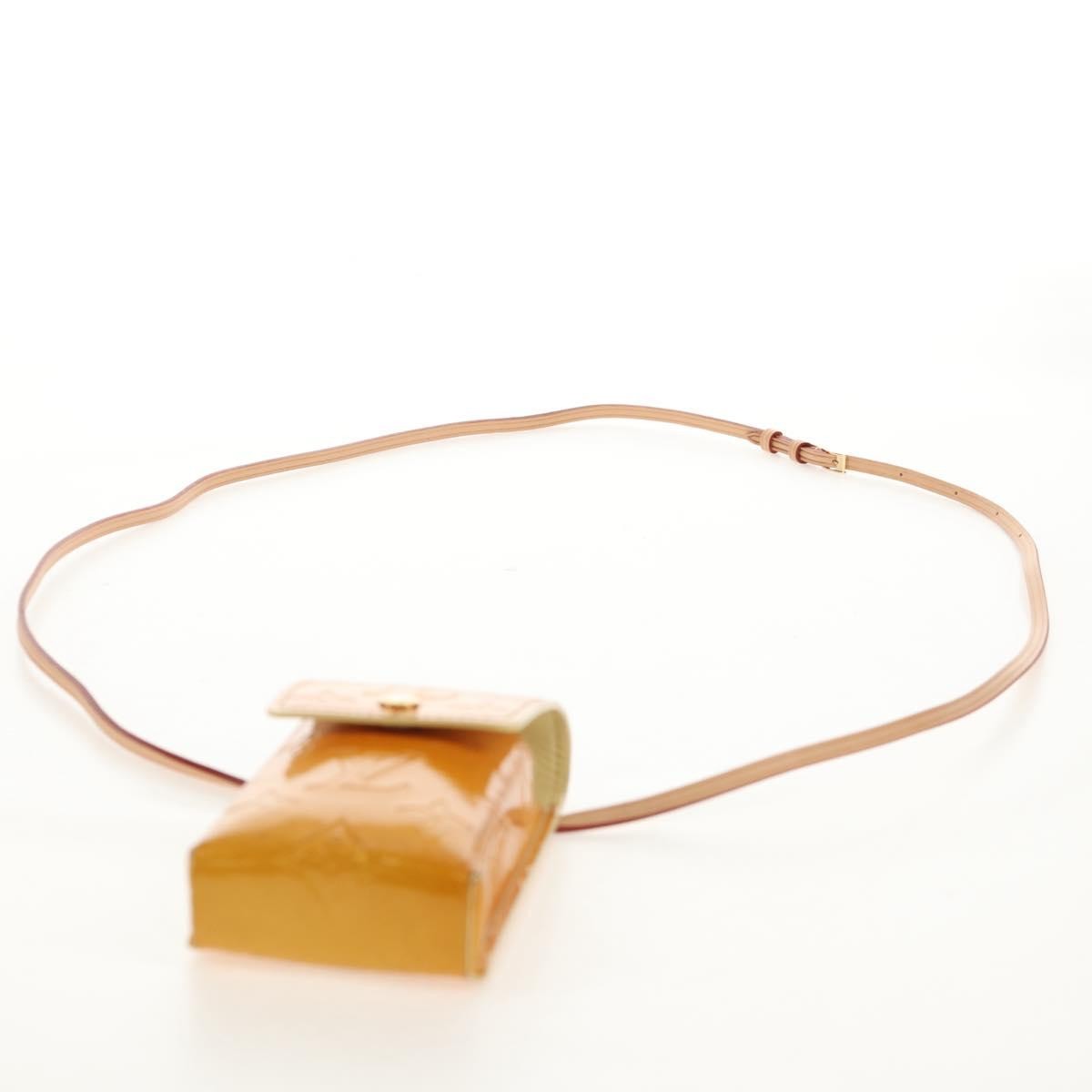 Louis Vuitton Walker Cigarette Case Holder Monogram Vernis, YELLOW, PATENT_LEATHER, Clutche & pouche