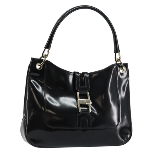 Gucci Jackie Bag Patent Leather, BLACK, PATENT_LEATHER, Shoulder bag