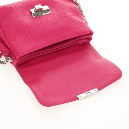 Christian Dior Long Chain Miss Dior Bag Cannage Quilt Lambskin, PINK, LEATHER, Shoulder bag