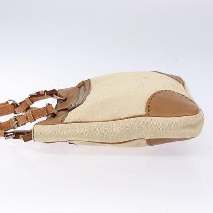 Prada Vintage Convertible Tote Canvas and leather, BEIGE, CANVAS, Tote bag