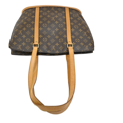 Louis Vuitton Babylone Handbag Monogram Canvas, BROWN, CANVAS, Shoulder bag