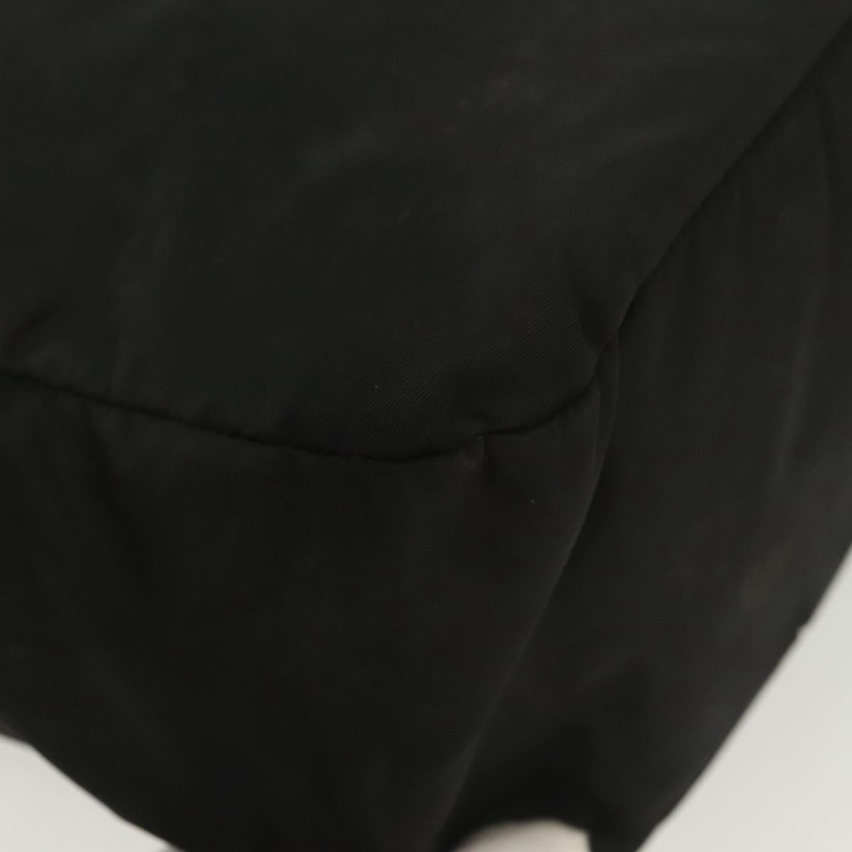 Prada Vintage Zip Handbag Tessuto, BLACK, NYLON, Handbag