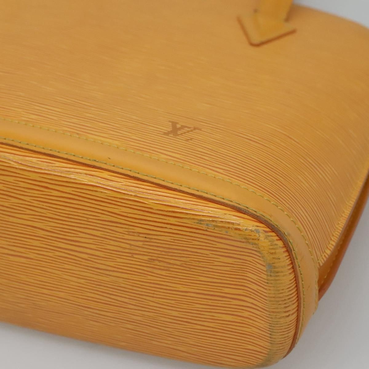 Louis Vuitton Lussac Handbag Epi Leather, YELLOW, LEATHER, Shoulder bag