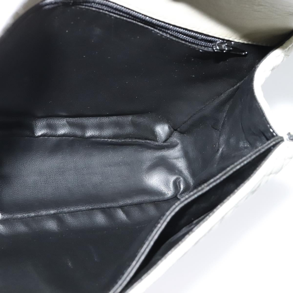 Bally Vintage Chain Shoulder Bag Quilted Leather, BEIGE, LEATHER, Shoulder bag