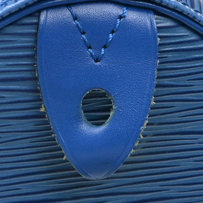 Louis Vuitton Speedy Handbag Epi Leather, Blue, Leather, Handbag