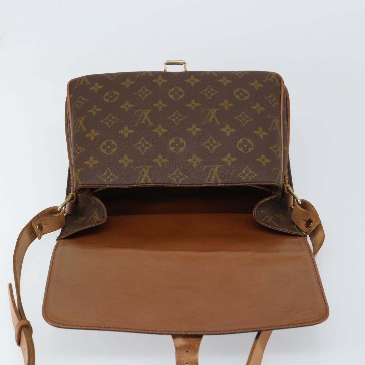 Louis Vuitton Cartouchiere Handbag Monogram Canvas, BROWN, CANVAS, Shoulder bag