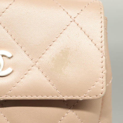 Chanel Vintage Clutch Leather, BEIGE, LEATHER, Clutche & pouche