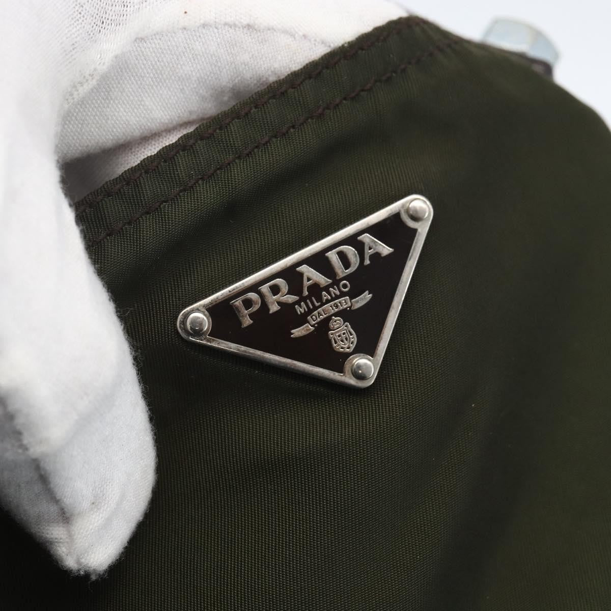 Prada Open Tote Tessuto, KHAKI, NYLON, Tote bag