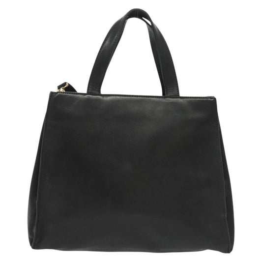 Loewe Anagram handbag Leather, BLACK, LEATHER, Handbag