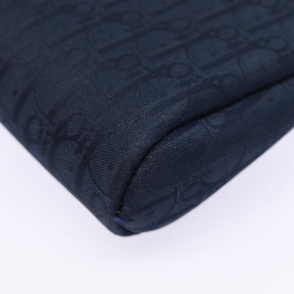 Christian Dior Vintage Trotter Pouch Diorissimo Canvas, NAVY, CANVAS, Clutche & pouche