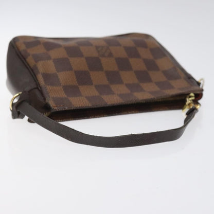 Louis Vuitton Trousse Make Up Bag Damier, BROWN, CANVAS, Clutche & pouche