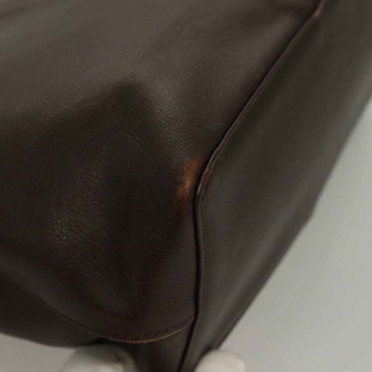 Burberry Vintage Handbag Leather, BROWN, LEATHER, Handbag