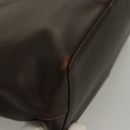 Burberry Vintage Handbag Leather, BROWN, LEATHER, Handbag