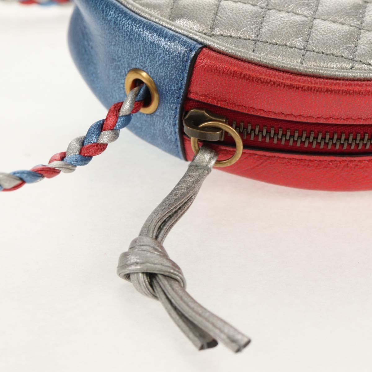 Gucci Trapuntata Camera Shoulder Bag Lambskin, BLUE, LEATHER, Shoulder bag