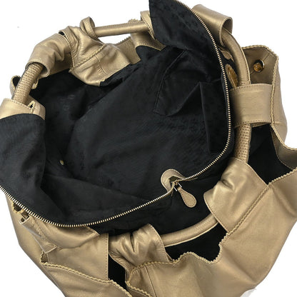 Loewe Anagram Logo Nappa Aire Hand Bag Leather, GOLD, LEATHER, Handbag