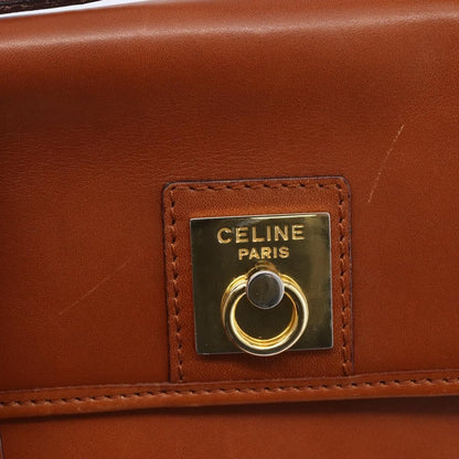 Celine Handbag Leather, BROWN, LEATHER, Handbag