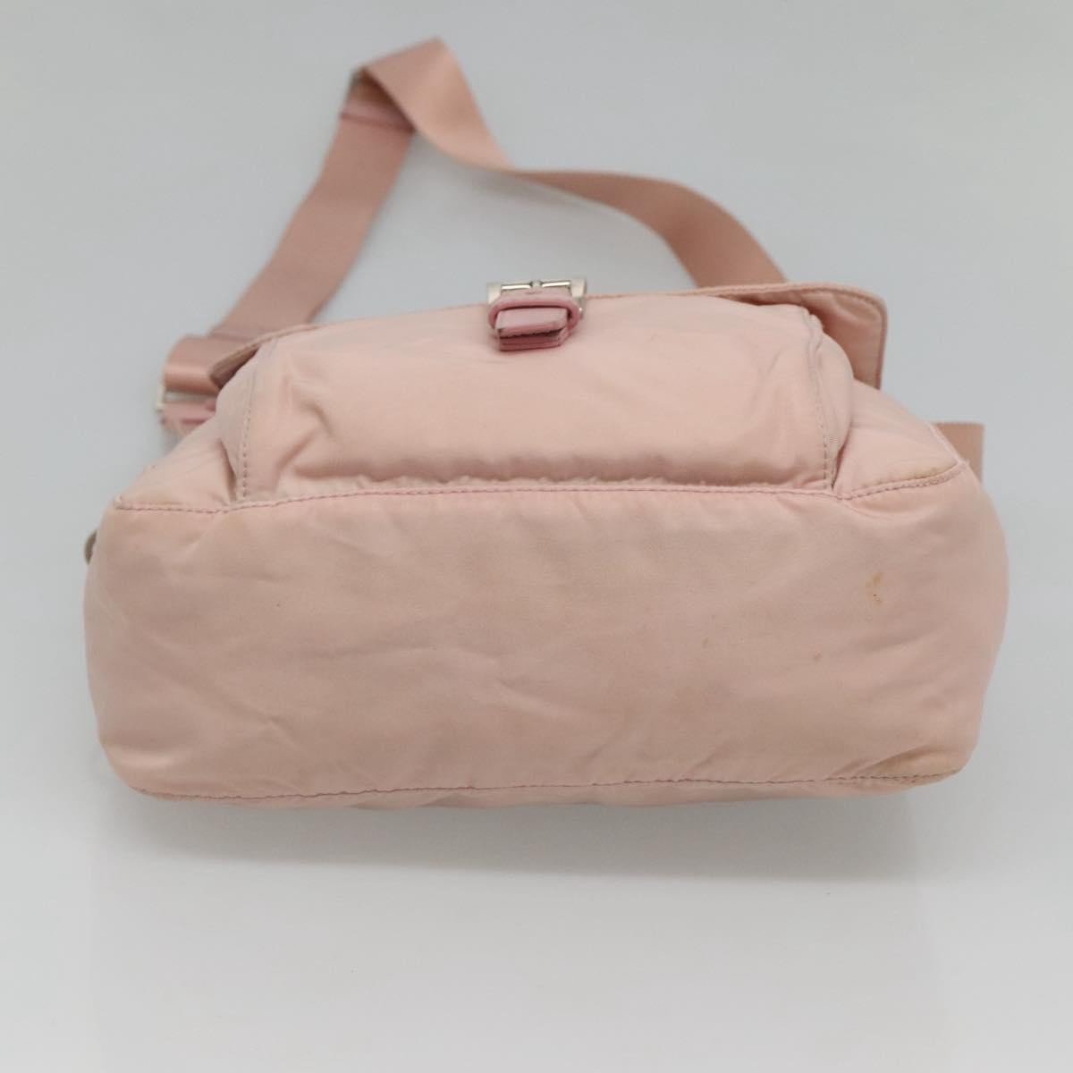 Prada Buckle Messenger Bag Tessuto, PINK, NYLON, Shoulder bag