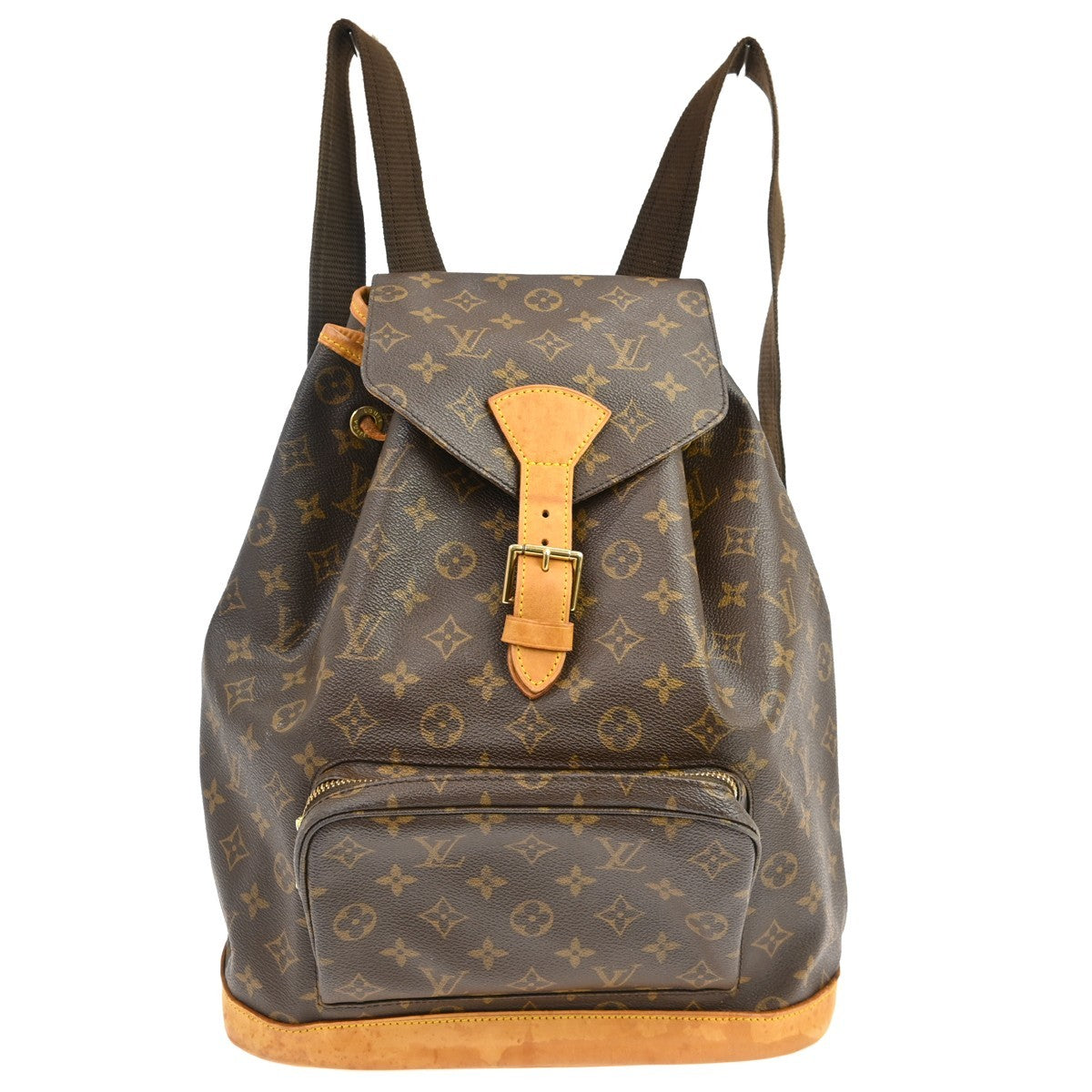 Louis Vuitton Vintage Montsouris Backpack Monogram Canvas, Brown, Canvas, Backpack