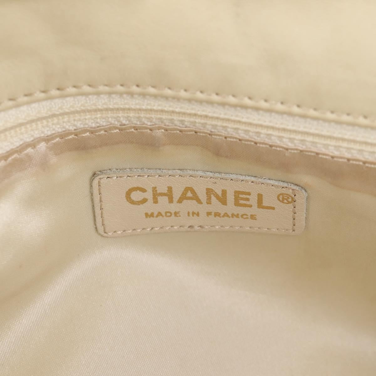 Chanel Lady Braid Flap Bag Quilted Distressed Lambskin, BEIGE, LEATHER, Shoulder bag