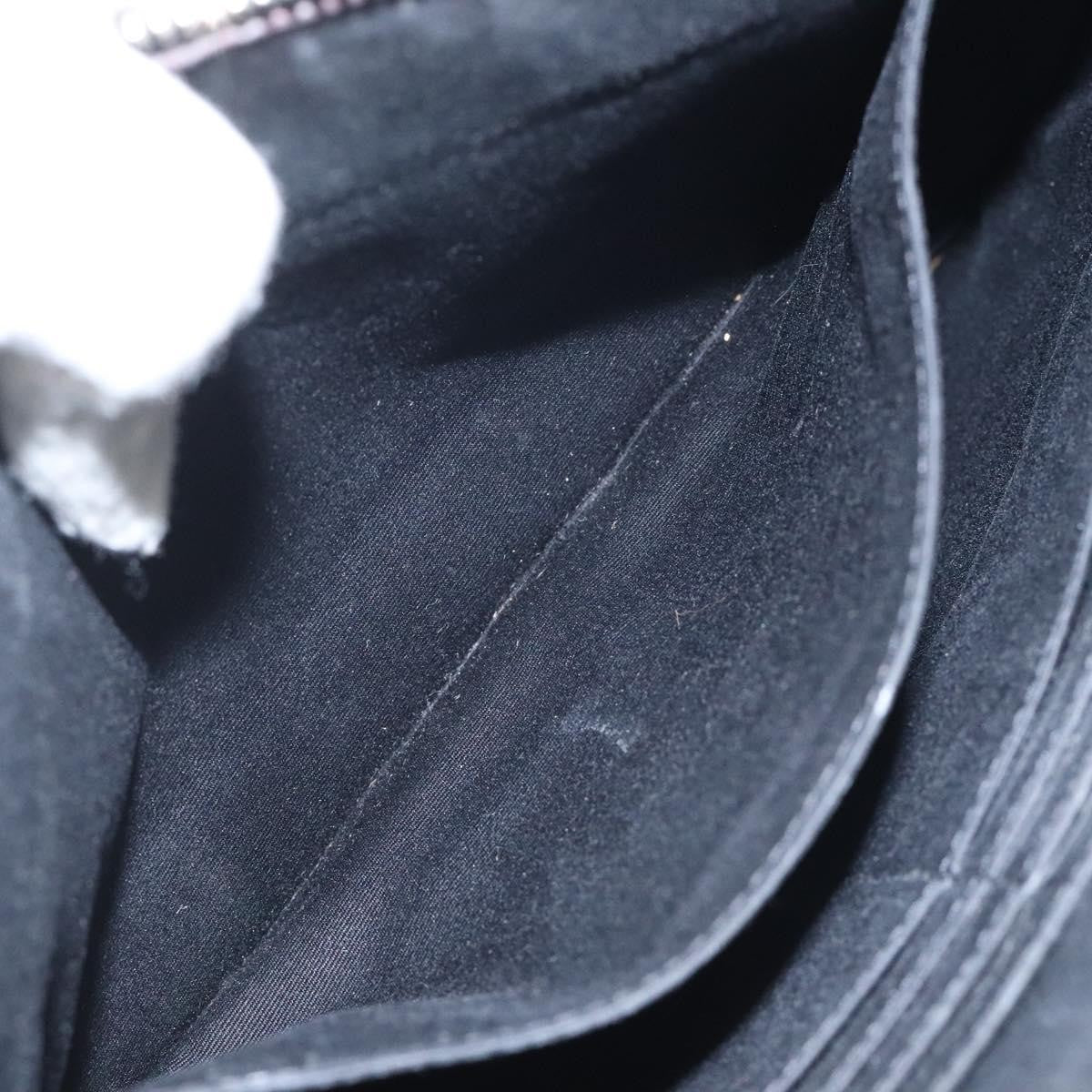 Saint Laurent Classic Monogram Zip Pouch Crocodile Embossed Leather, BLACK, LEATHER, Clutche & pouche