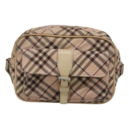 Burberry Nova Check Blue Label Nylon, PINK, NYLON, Shoulder bag