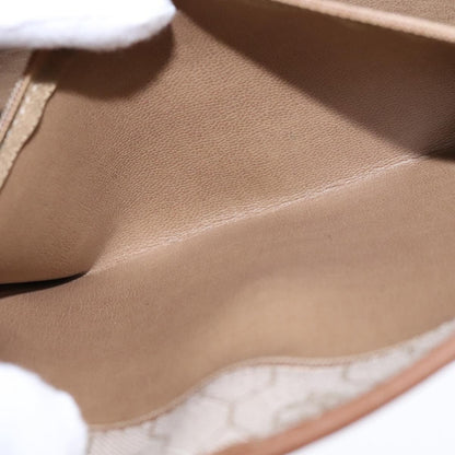 Christian Dior Vintage Honeycomb chain Canvas, BEIGE, CANVAS, Shoulder bag