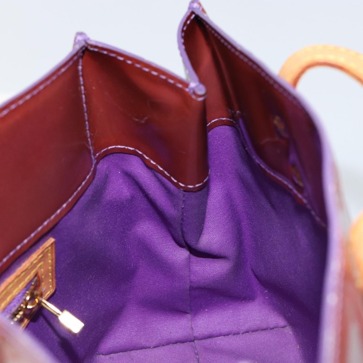 Louis Vuitton Reade Handbag Monogram Vernis, PURPLE, PATENT_LEATHER, Handbag