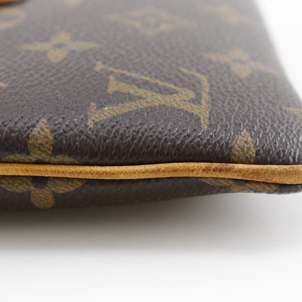 Louis Vuitton Milla Pochette Monogram Canvas, BROWN, CANVAS, Clutche & pouche