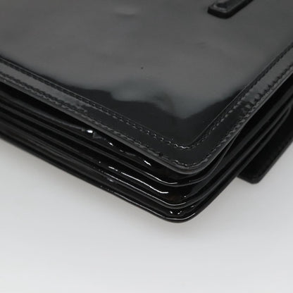 Salvatore Ferragamo Gancini handbag Patent leather, BLACK, PATENT_LEATHER, Handbag