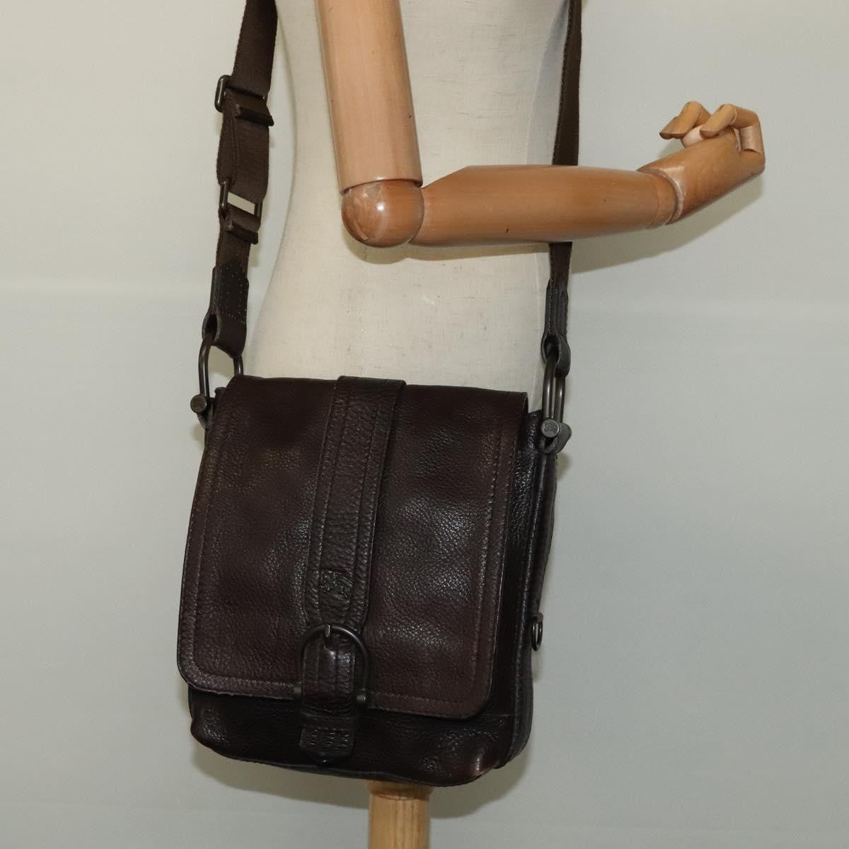 Burberry Vintage Shoulder Bag Leather, BROWN, LEATHER, Shoulder bag