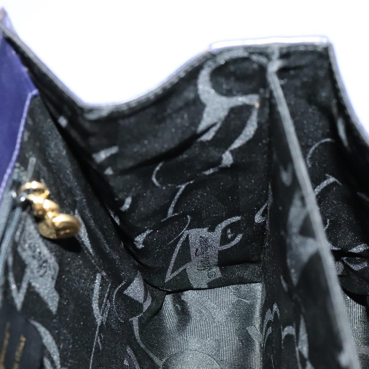 Salvatore Ferragamo Gancini Convertible Top Handle Bag Leather, PURPLE, LEATHER, Handbag