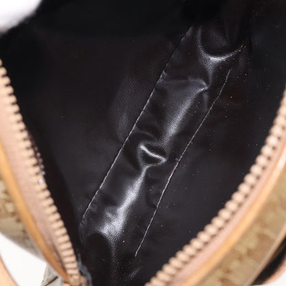 Celine Vintage Macadam Shoulder Bag Macadam Canva  Vinyl, BEIGE, PVC, Shoulder bag