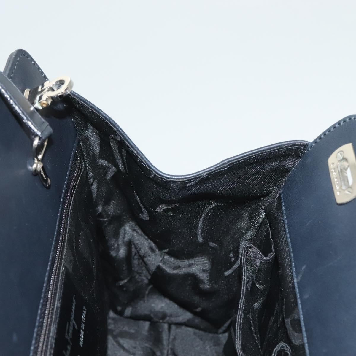 Salvatore Ferragamo Soft W Tote Leather, BLACK, LEATHER, Tote bag