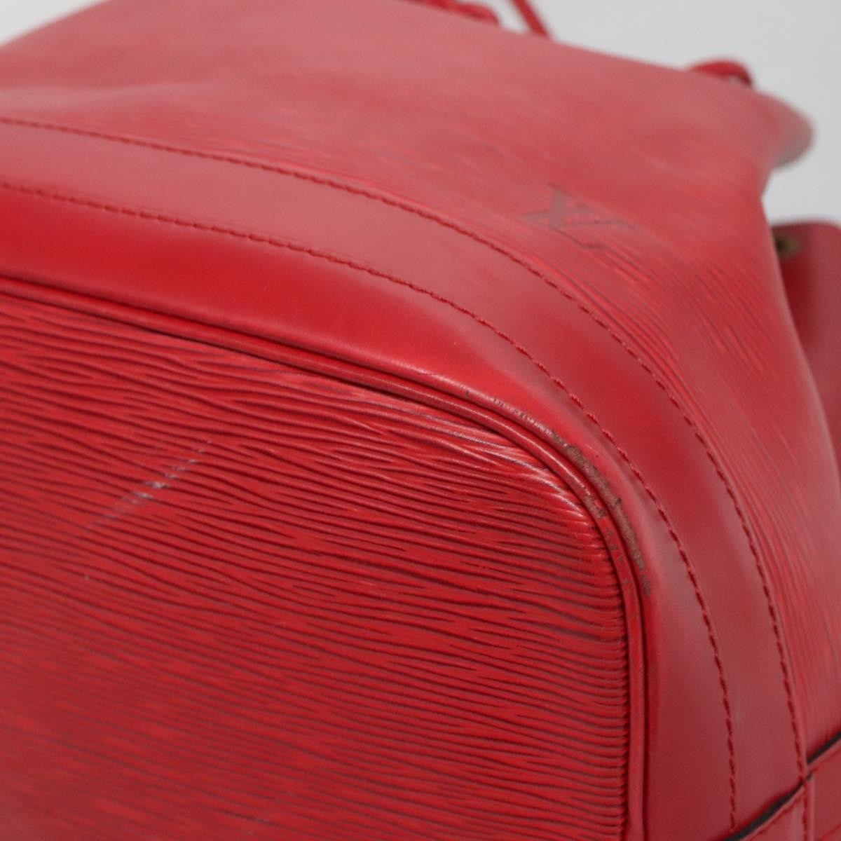 Louis Vuitton Noe Handbag Epi leather, RED, LEATHER, Handbag