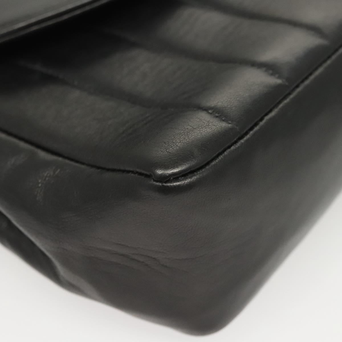 Chanel Mademoiselle Vintage Flap Bag Lambskin, BLACK, LEATHER, Handbag