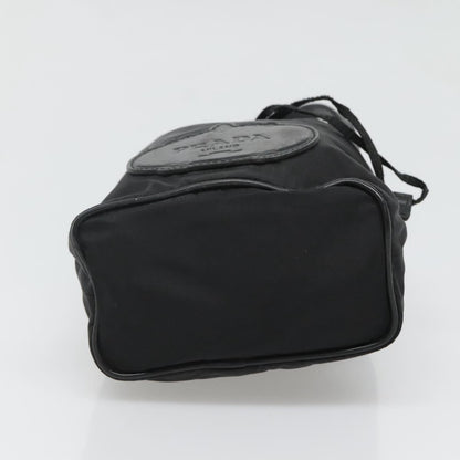 Prada Drawstring Pouch Tessuto, BLACK, NYLON, Clutche & pouche