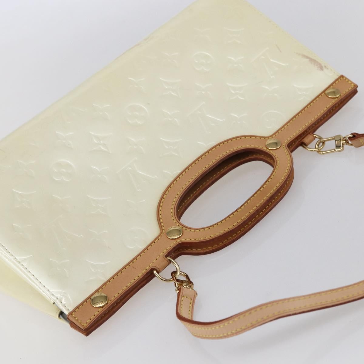 Louis Vuitton Roxbury Drive Handbag Monogram Vernis, BEIGE, PATENT_LEATHER, Handbag